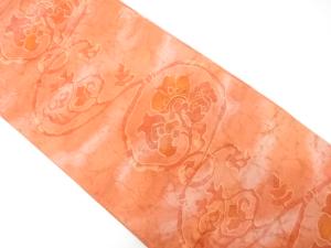 アンティーク　花更紗模様織り出し袋帯（材料）